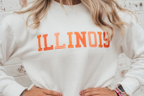 Illinois Texas Embroidery Comfort Crew